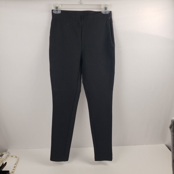 Gap XS Petite Black Skinny Pants Womens Side Zipper Jeggings Rayon Spandex - Picture 3 of 16